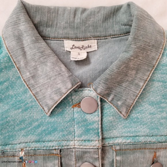 Love Riche | denim button up vest - Picture 4 of 5